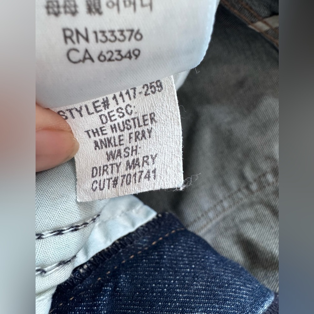 NWT MOTHER denim The Hustler Ankle Fray in Dirty Mary 34 - Picture 12 of 12